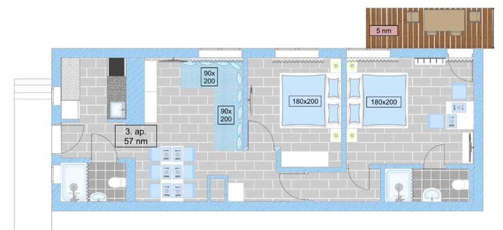 Topart Apartman I บาลาตอนเฟนีแวช ภายนอก รูปภาพ